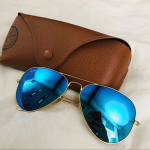 Ray Ban aviator Flash Lens (blue)